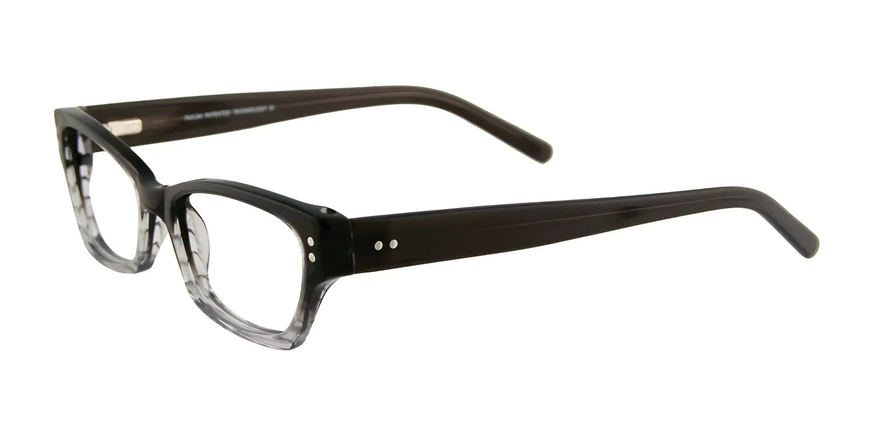 Takumi T9962 Eyeglasses with Clip-on Sunglasses Black & Clear Takumi T9962 Eyeglasses with Clip-on Sunglasses Black & Clear