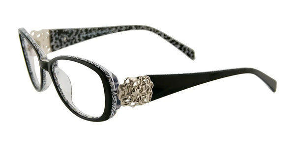 Takumi T9967 Eyeglasses with Clip-on Sunglasses | Size 53 / Black