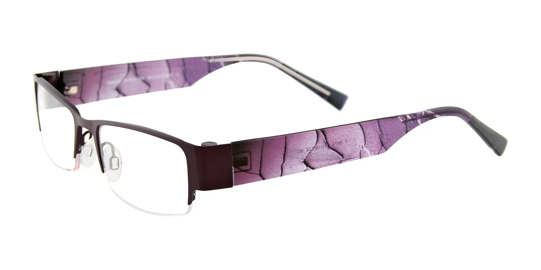 Takumi T9973 Eyeglasses with Clip-on Sunglasses Satin Violet Takumi T9973 Eyeglasses with Clip-on Sunglasses Satin Violet