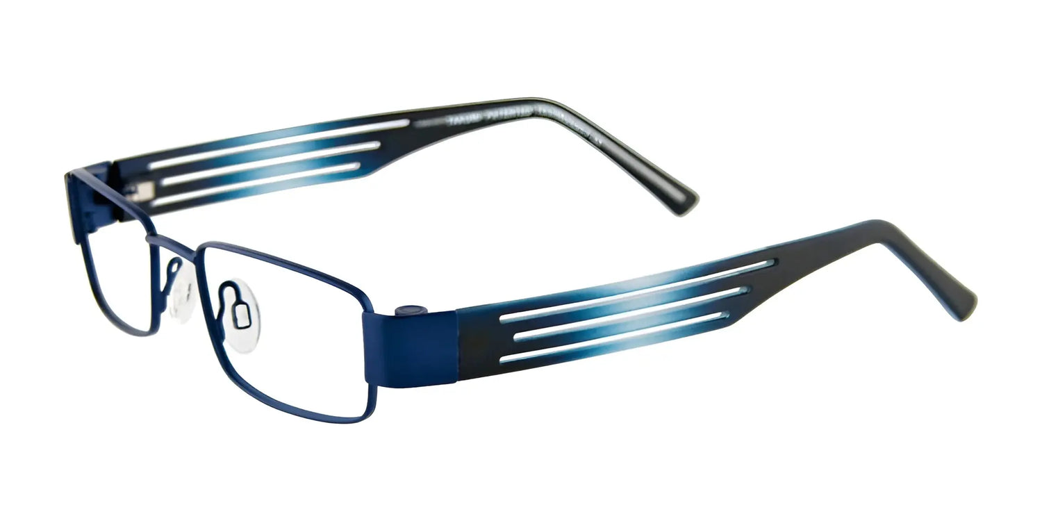 Takumi T9978 Eyeglasses with Clip-on Sunglasses Satin Navy Takumi T9978 Eyeglasses with Clip-on Sunglasses Satin Navy