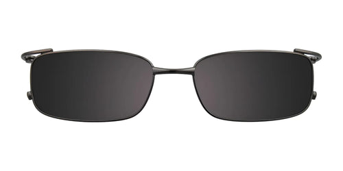 Takumi T9988 Eyeglasses with Clip-on Sunglasses / Size 52 / Shiny & Matt Dark Grey