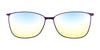 Takumi TK1021 Eyeglasses with Clip-on Sunglasses | Size 54 / Shiny Light Pink & Shiny Gunmetal