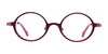 Takumi TK1040 Eyeglasses | Size 39 / Satin Dark Brown & Lilac