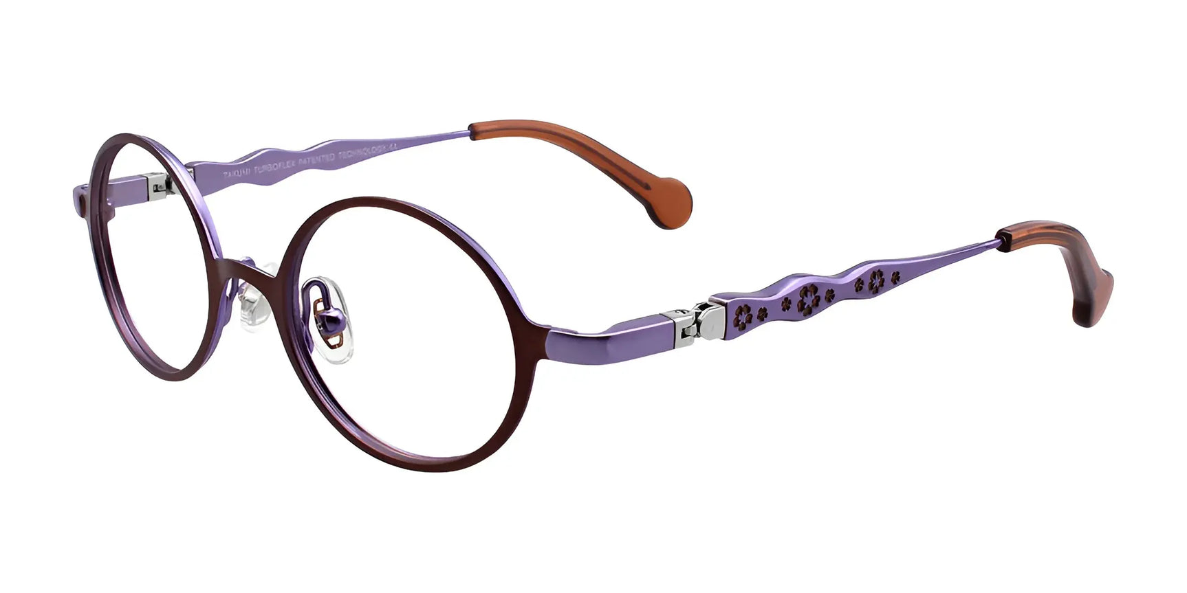 Takumi TK1040 Eyeglasses Satin Dark Brown & Lilac Takumi TK1040 Eyeglasses Satin Dark Brown & Lilac