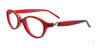 Takumi TK1041 Eyeglasses | Size 41 / Dark Red & Red
