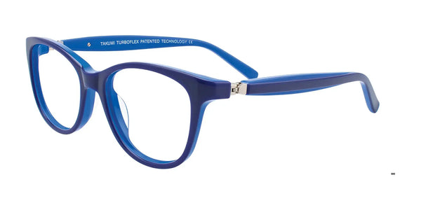 Takumi TK1044 Eyeglasses | Size 46 / Dark Blue & Blue
