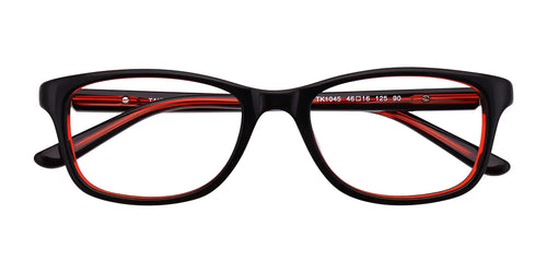 Takumi TK1045 Eyeglasses / Size 46 / Black & Red