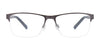 Takumi TK1046 Eyeglasses with Clip-on Sunglasses | Size 55 / Satin Dark Brown & Steel