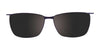 Takumi TK1065 Eyeglasses with Clip-on Sunglasses | Size 53 / Matt Plum & Light Plum