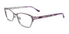 Takumi TK1073 Eyeglasses with Clip-on Sunglasses | Size 52 / Shiny Grey & Purple