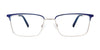 Takumi TK1078 Eyeglasses | Size 53 / Matt Blue & Silver