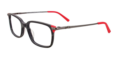 Takumi TK1079 Eyeglasses with Clip-on Sunglasses Black Marbled & Red Takumi TK1079 Eyeglasses with Clip-on Sunglasses Black Marbled & Red
