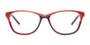 Takumi TK1084 Eyeglasses with Clip-on Sunglasses | Size 52 / Brown Marbled & Blue