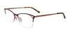 Takumi TK1087 Eyeglasses with Clip-on Sunglasses | Size 50 / Satin Brown & Bronze