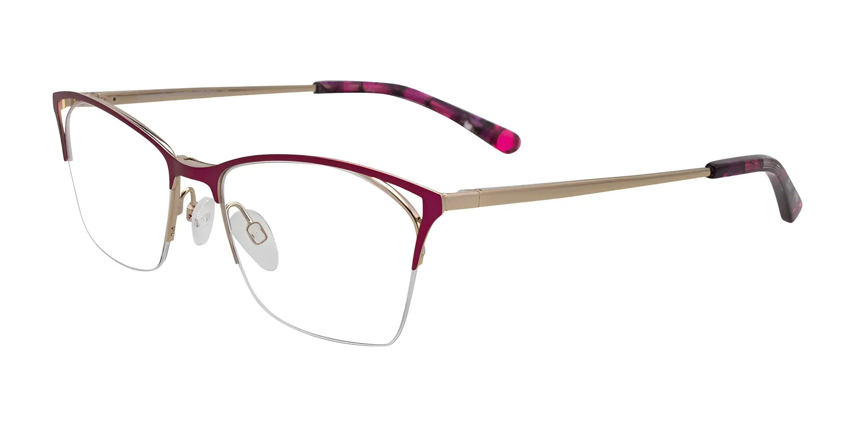 Takumi TK1087 Eyeglasses with Clip-on Sunglasses Satin Pink & Silver Takumi TK1087 Eyeglasses with Clip-on Sunglasses Satin Pink & Silver