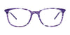 Takumi TK1094 Eyeglasses with Clip-on Sunglasses | Size 51 / Purple & Lilac Marbled