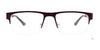 Takumi TK1102 Eyeglasses with Clip-on Sunglasses | Size 57 / Matt Dark Brown
