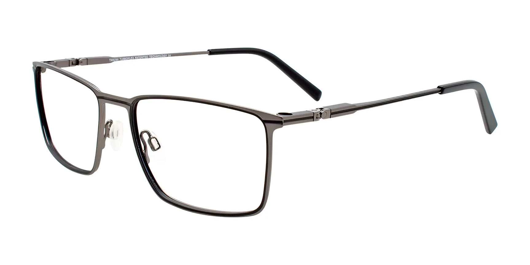 Takumi TK1115 Eyeglasses with Clip-on Sunglasses Matt Dark Grey & Black Takumi TK1115 Eyeglasses with Clip-on Sunglasses Matt Dark Grey & Black