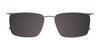 Takumi TK1115 Eyeglasses with Clip-on Sunglasses | Size 54 / Matt Brown & Dark Brown
