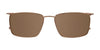 Takumi TK1115 Eyeglasses with Clip-on Sunglasses | Size 54 / Clip Only (Color №010)