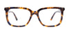 Takumi TK1116 Eyeglasses with Clip-on Sunglasses | Size 55 / Blue & Brown Marbled