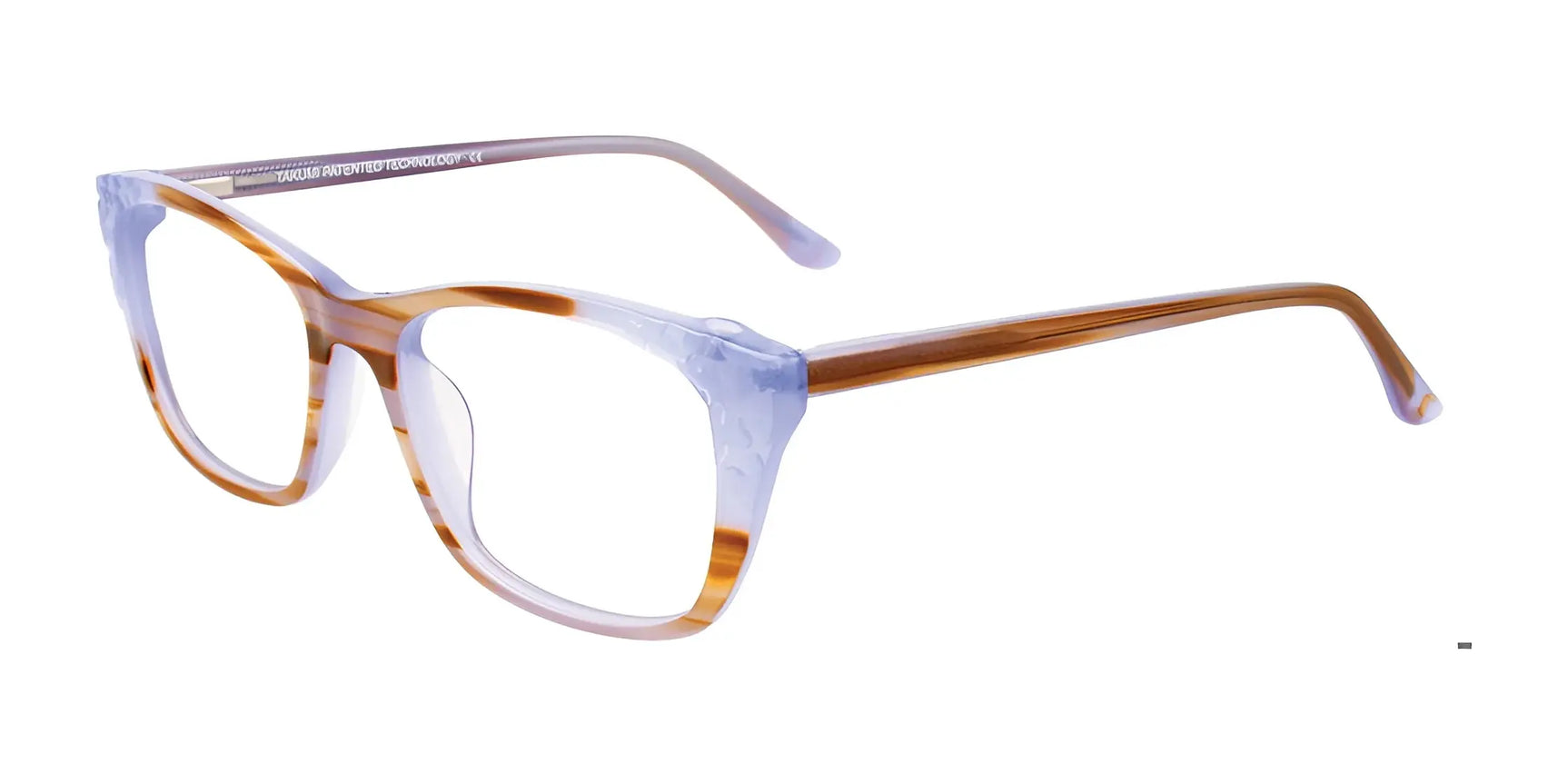 Takumi TK1122 Eyeglasses with Clip-on Sunglasses Light Brown Marbled & Periwinkle Blue Takumi TK1122 Eyeglasses with Clip-on Sunglasses Light Brown Marbled & Periwinkle Blue