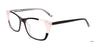 Takumi TK1122 Eyeglasses with Clip-on Sunglasses | Size 52 / Black & Light Pink