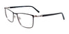 Takumi TK1131 Eyeglasses with Clip-on Sunglasses | Size 54 / Matt Black & Steel