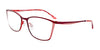 Takumi TK1137 Eyeglasses with Clip-on Sunglasses | Size 56 / Matt Pinkish Red & Red