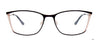 Takumi TK1137 Eyeglasses with Clip-on Sunglasses | Size 56 / Matt Light Brown & Steel Blue