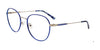 Takumi TK1140 Eyeglasses with Clip-on Sunglasses | Size 53 / Satin Blue & Shiny Grey