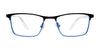 Takumi TK1146 Eyeglasses | Size 44 / Mt Blu Mt Blk/Blue Blk Cryst