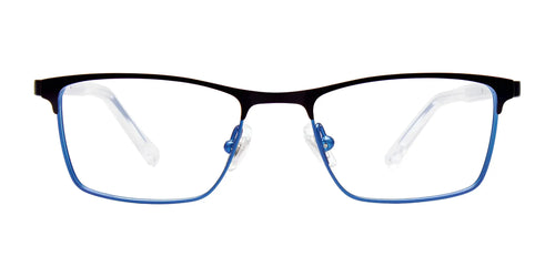 Takumi TK1146 Eyeglasses / Size 44 / Mt Blu Mt Blk / Blue Blk Cryst