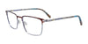 Takumi TK1147 Eyeglasses with Clip-on Sunglasses | Size 51 / Matt Brown & Matt Steel Blue