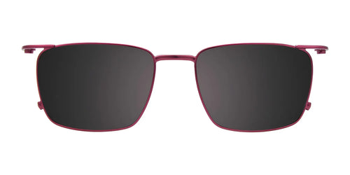 Takumi TK1147 Eyeglasses with Clip-on Sunglasses / Size 51 / Matt Steel & Matt Burgundy
