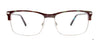 Takumi TK1152 Eyeglasses with Clip-on Sunglasses | Size 58 / Demi Amber & Matt Light Brown
