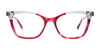 Takumi TK1154 Eyeglasses with Clip-on Sunglasses | Size 54 / Blue & Brown Marbled & Crystal Blue