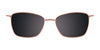 Takumi TK1158 Eyeglasses with Clip-on Sunglasses | Size 49 / Shiny Light Brown & Marbled Brown