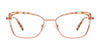 Takumi TK1158 Eyeglasses with Clip-on Sunglasses | Size 49 / Shiny Light Brown & Marbled Brown