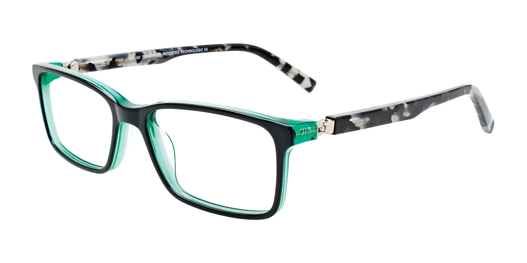 Takumi TK1160 Eyeglasses Black & Green / Demi Grey Takumi TK1160 Eyeglasses Black & Green / Demi Grey