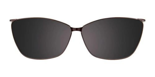 Takumi TK1162 Eyeglasses with Clip-on Sunglasses / Size 55 / Crystal Light Pink & Light Grey Marbled