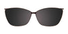 Takumi TK1162 Eyeglasses with Clip-on Sunglasses | Size 55 / Crystal Light Pink & Light Grey Marbled
