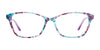 Takumi TK1162 Eyeglasses with Clip-on Sunglasses | Size 55 / Crystal Light Pink & Light Grey Marbled