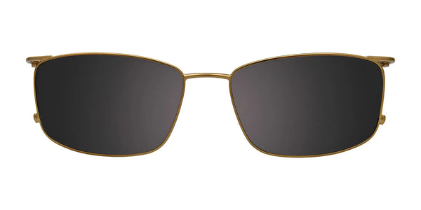 Takumi TK1163 Eyeglasses with Clip-on Sunglasses | Size 58 / Satin Brown & Dark Steel