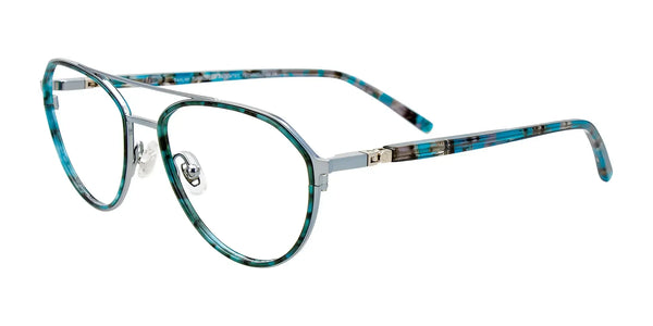 Takumi TK1165 Eyeglasses | Size 48 / Light Blue & Turq/Turq Tort