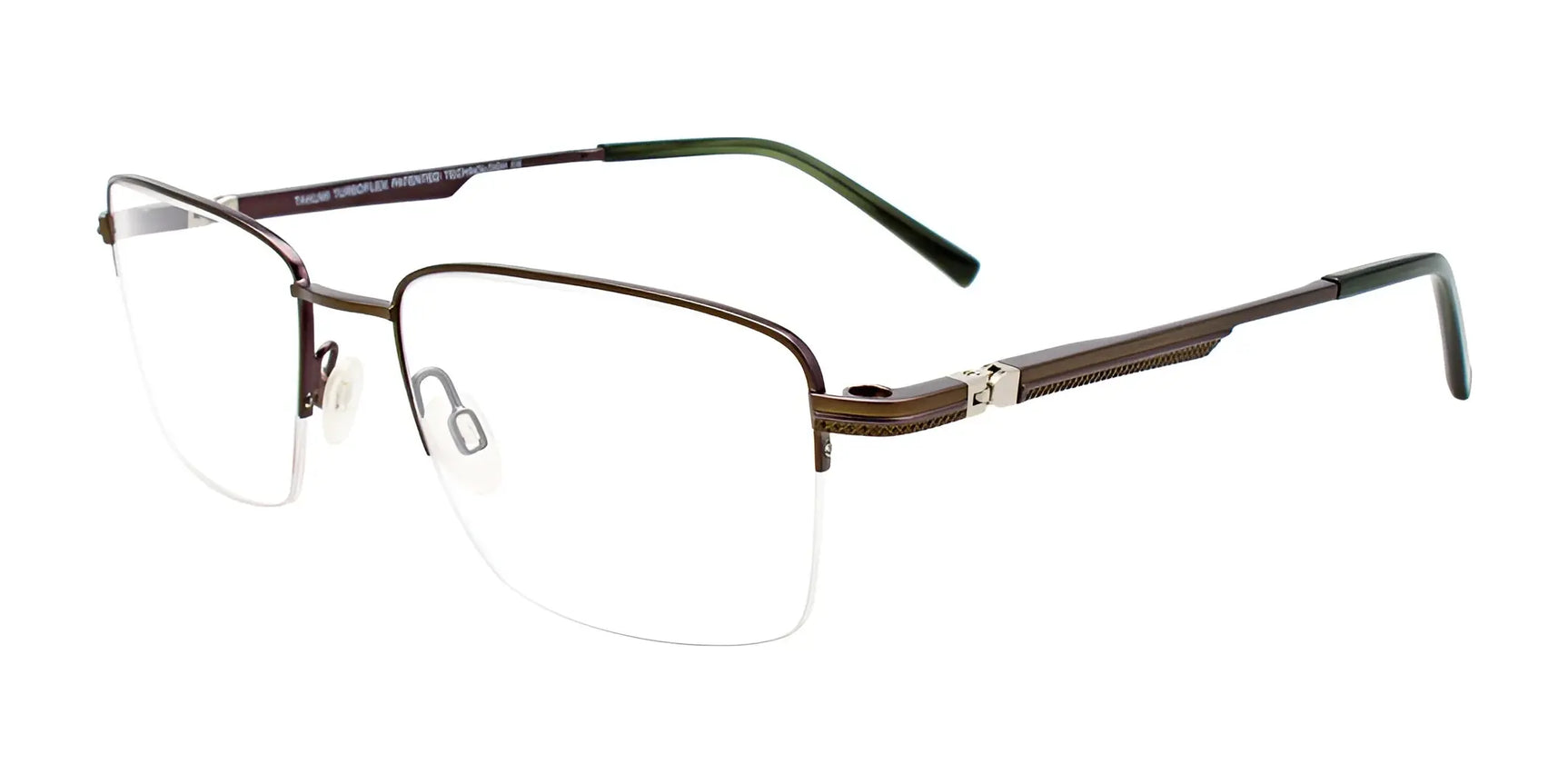 Takumi TK1166 Eyeglasses with Clip-on Sunglasses Matt Olive & Matt Steel Takumi TK1166 Eyeglasses with Clip-on Sunglasses Matt Olive & Matt Steel