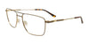 Takumi TK1167 Eyeglasses with Clip-on Sunglasses | Size 57 / Matt Dark Brown & Shiny Gold