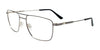 Takumi TK1167 Eyeglasses with Clip-on Sunglasses | Size 57 / Matt Dark Grey & Shiny Silver