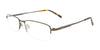 Takumi TK1168 Eyeglasses with Clip-on Sunglasses | Size 55 / Matt Brown & Onyx