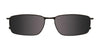 Takumi TK1168 Eyeglasses with Clip-on Sunglasses | Size 55 / Matt Brown & Onyx